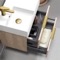 Floating Small Bathroom Vanity, Modern, 24